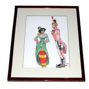 CHUCK JONES GICLEE framed limited print 20/99 soldier & woman
